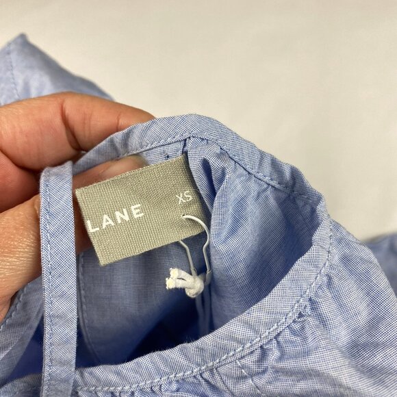 NWT Everlane Poplin Breeze Shirt Women's XS Light Blue 100% Cotton - Picture 13 of 16